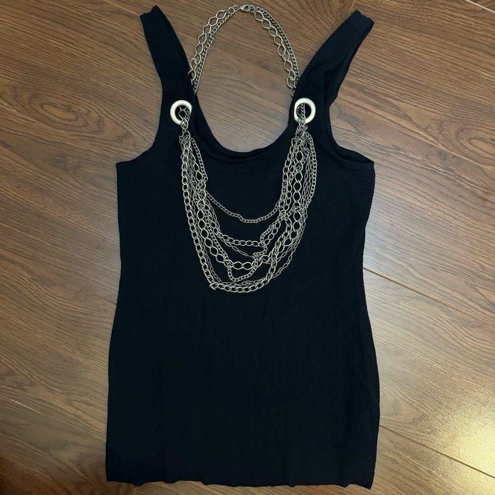 Bailey 44 Black Chain Tank Top Size Medium - Picture 10 of 10